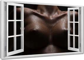 Vászonkép 60x40 Feszes mellek Akt