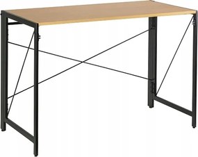 Unique Quick íróasztal 110x55 cm Fekete/golden Teak