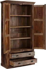 Barna mangófa ruhásszekrény 190x45 cm Maneesh – Støraa