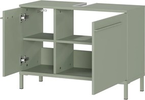 Zöld matt mosdó alatti szekrény 80x59 cm Laurino – Germania