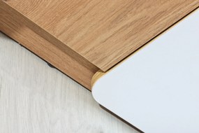 Sarok számítógépasztal Lavendon L11 (tölgy nash + fehér). 1042041