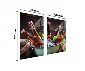 Üveg Konyhai Védőlap 65x52 Palack