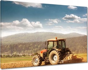 Vászonkép 100x70 Mezőgazdaság traktorral
