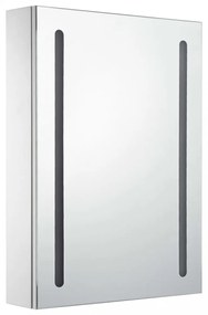 tükrös fürdőszobaszekrény LED világítással 50 x 13 x 70 cm
