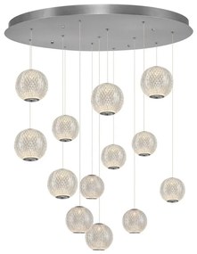 LED csillár kábelen CREMONA 13xLED/5W/230V 3000K matt króm