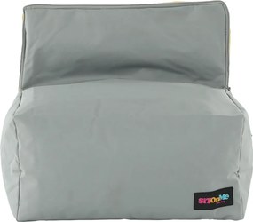 Babzsák, szürke / zöld szövet, ALIMOR