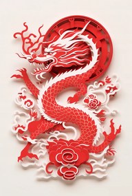 Poszter 61x90,5cm Vörös sárkány