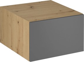 Felső szekrény, artisan tölgy/szürke matt, LANGEN N60