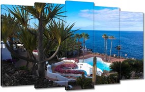 Vászonkép 100x60 Pálmafák a tengerparton