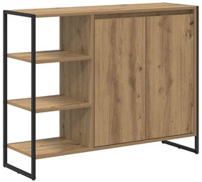 Oldalsó szekrény Művészi tölgy 96.5 x 30 x 75 cm Faanyag