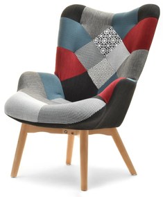 Fotel Nutri (patchwork + fekete). 1110344
