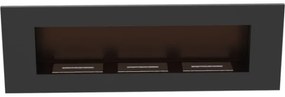 DELTA3/TUV beépíthető BIO kandalló 40x120 cm, 3x1,1 kW fekete