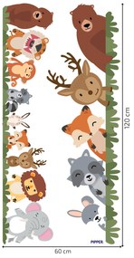 PIPPER. Textil falmatrica "Vidám állatok"