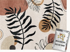 Fotótapéta Flizelina Grafika Absztrakt Növények Levelek Boho 250x175 ragasztó