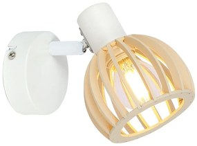 Fehér-natúr színű fali lámpa ø 10 cm Atarri – Candellux Lighting