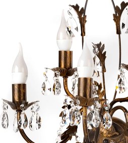 ONLI - Fali lámpa TERESA 5xE14/6W/230V bronz