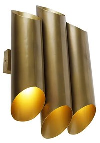 Ipari fali lámpa sárgaréz 6 lámpás - Síp