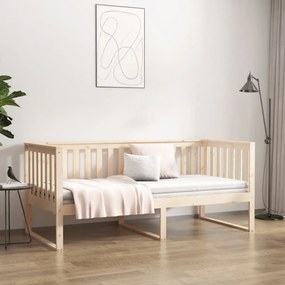kanapéágy ágy matrac 100x200 cm tömör fa fenyőfa