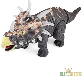 Dinosaur Family Triceratops Elemes Dinosaurus Mozog Világít