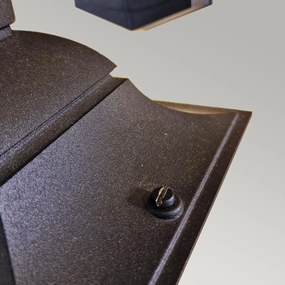 Elstead klasszikus kültéri fali lámpa parish fekete átlátszó elsprm2-black IP44