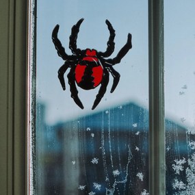 Halloween-i  pók matrica ablakdekor
