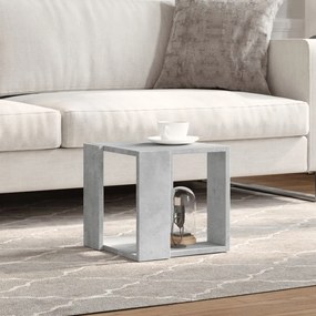 Betonszürke szerelt fa dohányzóasztal 32 x 32 x 30 cm