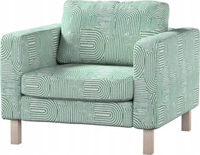 Karlstad Ikea fotelhuzat, menta-ecru