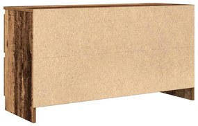 antik fa színű szerelt fa TV-szekrény 100x35x54 cm