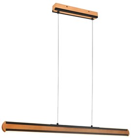 Fekete-natúr színű LED függőlámpa Deacon – Trio