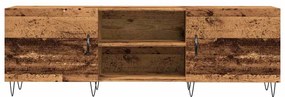 antik fa színű szerelt fa TV-szekrény 150 x 30 x 50 cm