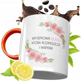 Narancssárga Bögre Nagynéninek Tökéletes Ajándék fényképes nyomtatással