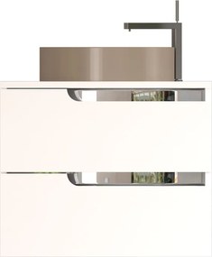 Piramida EURIDIKA fali fürdőszobabútor - mosdópult mosdó nélkül -2 fiókos - 65 x 48 x 53 cm