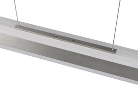 Matt ezüstszínű LED függőlámpa fém búrával Arcola – Trio