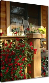 Festmények 70x100 Fa veranda