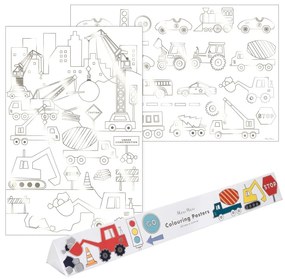 Színező Construction – Meri Meri