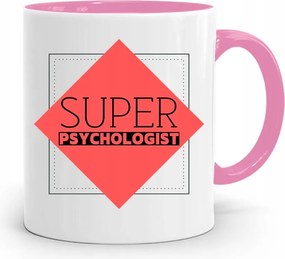 Pszichológus Pszichiáter Terapeuta Bögre Rózsaszín, fényképes nyomtatással