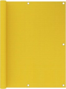 vidaXL sárga HDPE erkélytakaró 120 x 600 cm