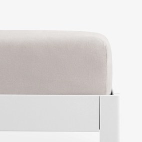 Goldea jersey gumis lepedő - szürkésbarna 180 x 200 cm