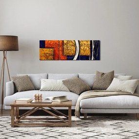 Az absztrakció képe (órával) (90x30 cm)