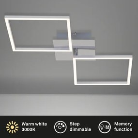 Briloner 3182-018 - LED Dimmelhető mennyezeti lámpa FRAME 2xLED/15,5W/230V