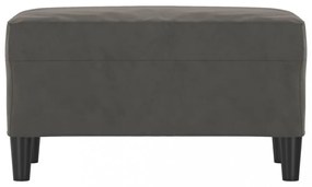 vidaXL sötétszürke bársony pad 70x35x41 cm
