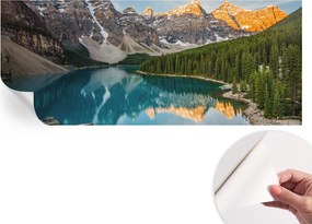 Dekoratív öntapadós fotótapéta irodába Hegyi tükröződés 250x104 cm