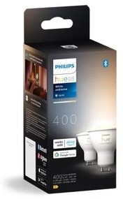 KÉSZLET 2x LED Dimmelhető izzó Philips Hue WHITE AMB. GU10/4,2W/230V 2200-6500K