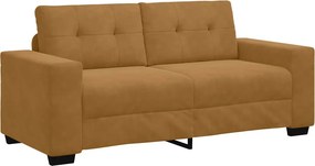 vidaXL barna bársony loveseat kanapé 180x77x82 cm