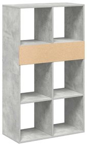 könyvszekrény betonszürke 66x31x112 cm szerelt fa