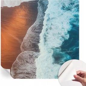 Dekoratív öntapadós fotótapéta az irodába Tengeri szimbiózis 250x250 cm