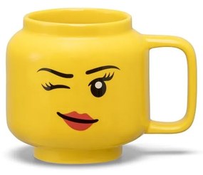 Sárga kerámia gyerek bögre 255 ml Head – LEGO®