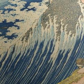 Kép - Katsushika Hokusai, Fishing Boats at Choshi in Shimosa (Soshu Choshi) , reprodukciók (órával) (90x30 cm)