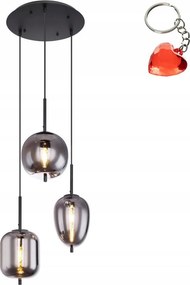 Függő lámpa Blacky 15345-3 Globo