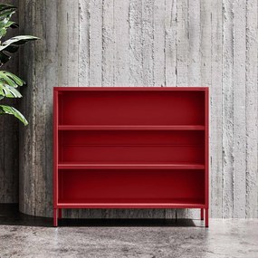 Alacsony polcos szekrény LUCA , 1000 x 900 x 350 mm, Modern: piros